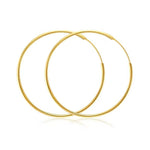 14K Gold Sleeper Hoops - Jewellery Hut