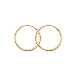 14K Gold Sleeper Hoops - Jewellery Hut