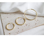 14K Gold Sleeper Hoops - Jewellery Hut