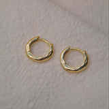 18K Gold Vermeil Huggie Hoop Earrings - Jewellery Hut