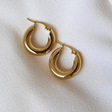 Chunky Gold Hoop Earrings - Jewellery Hut