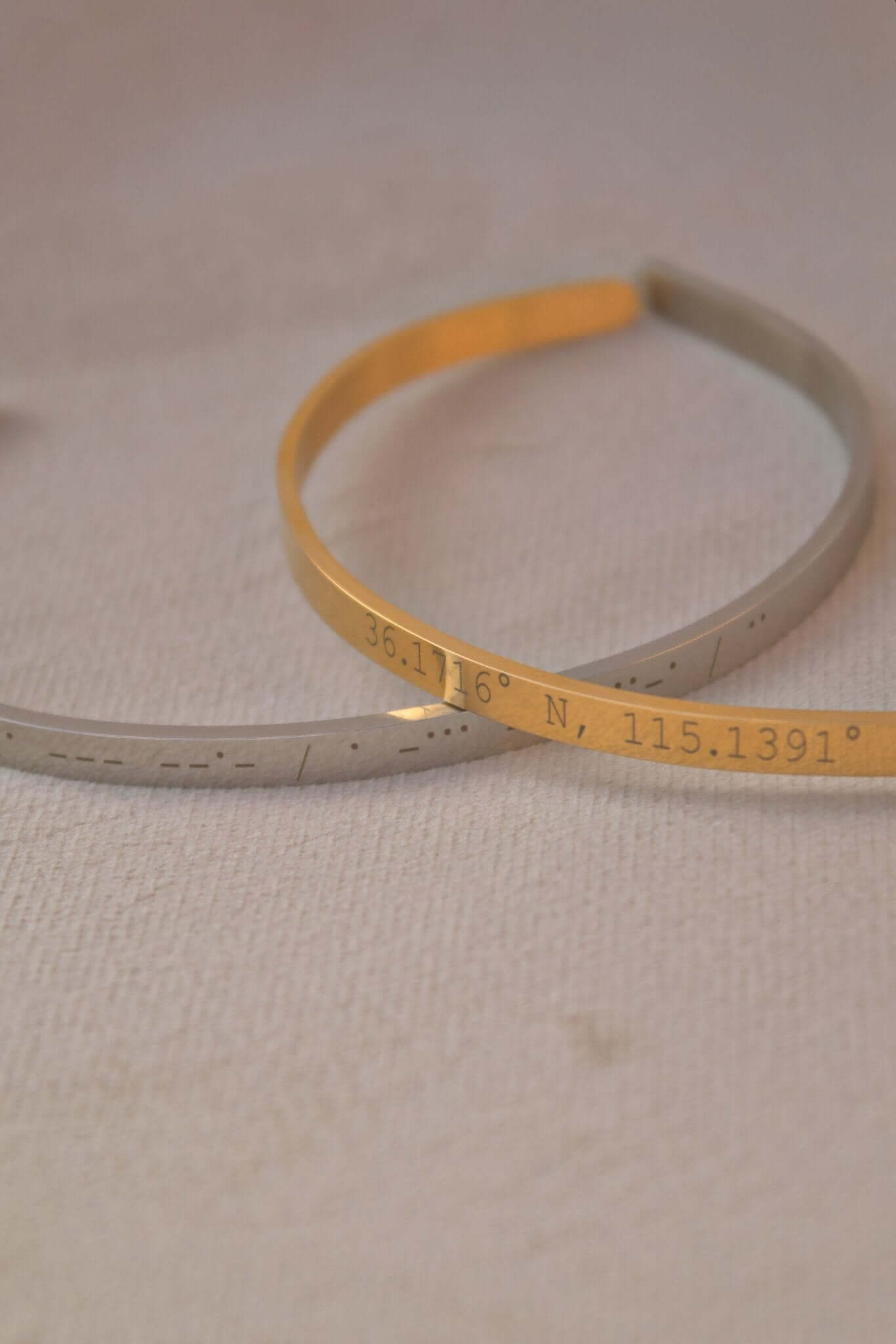 Gold Personalised Cuff Bracelet - Jewellery Hut