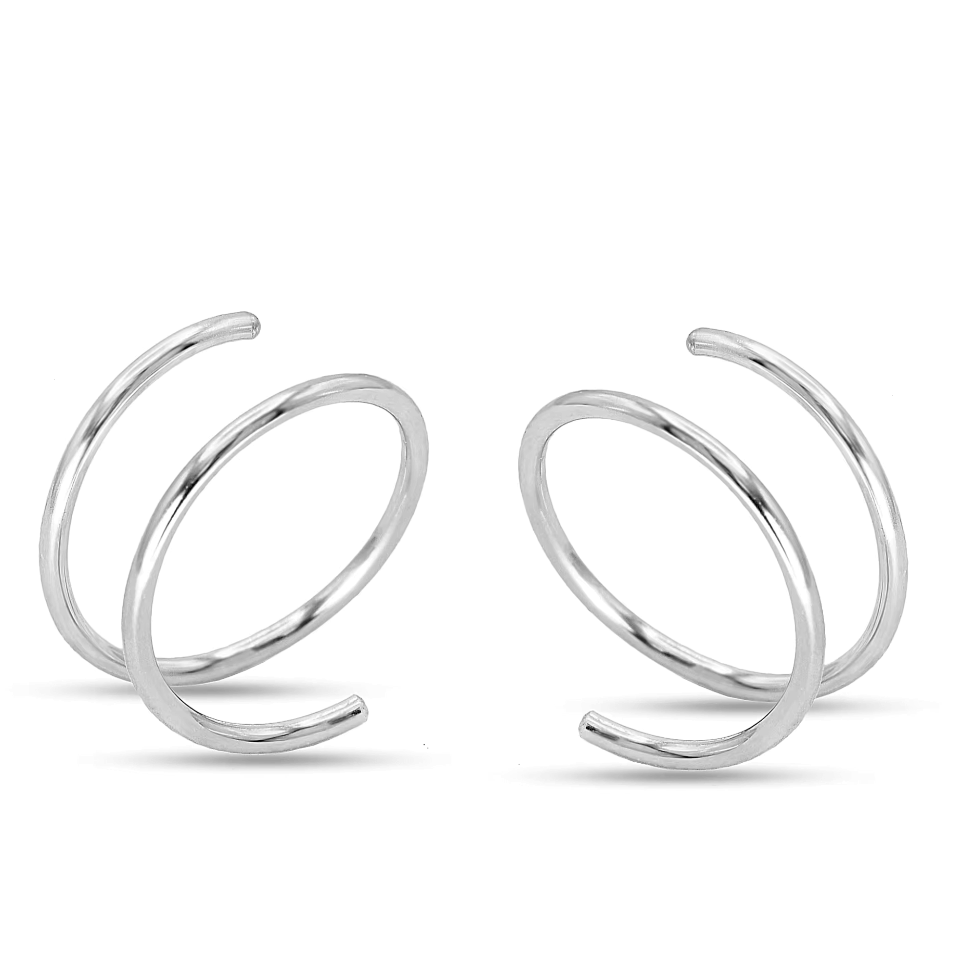 Sterling Silver Huggie Hoops – Dainty Everyday Hoop Earrings