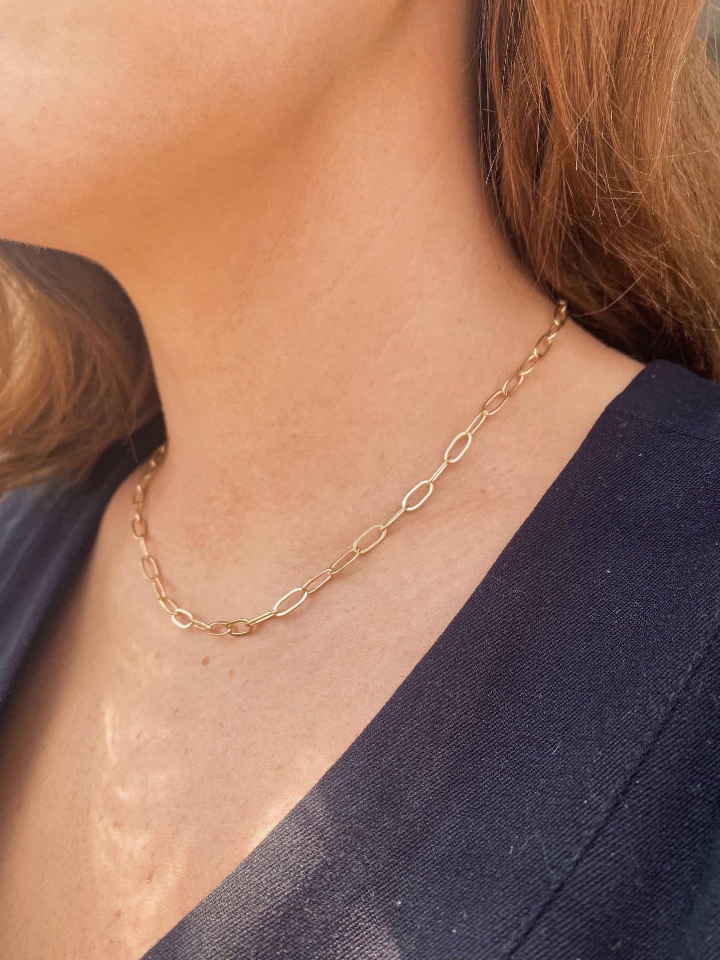 14k Gold Chunky Cable Necklace - Jewellery Hut