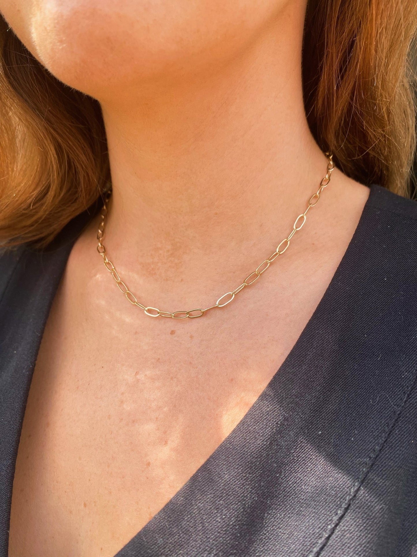 14k Gold Chunky Cable Necklace - Jewellery Hut