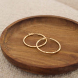 14K Gold Hinged Hoops - Jewellery Hut