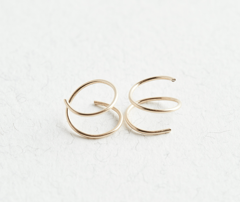 14K Gold Huggie Hoops - Jewellery Hut