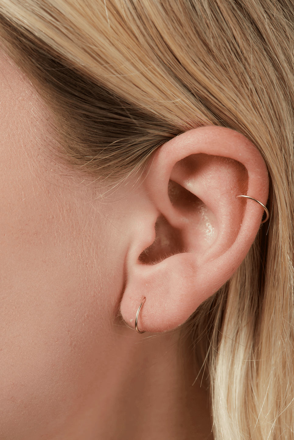 14K Gold Infinity Hoops - Jewellery Hut