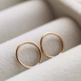 14K Gold Infinity Hoops - Jewellery Hut
