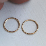 14K Gold Infinity Hoops - Jewellery Hut