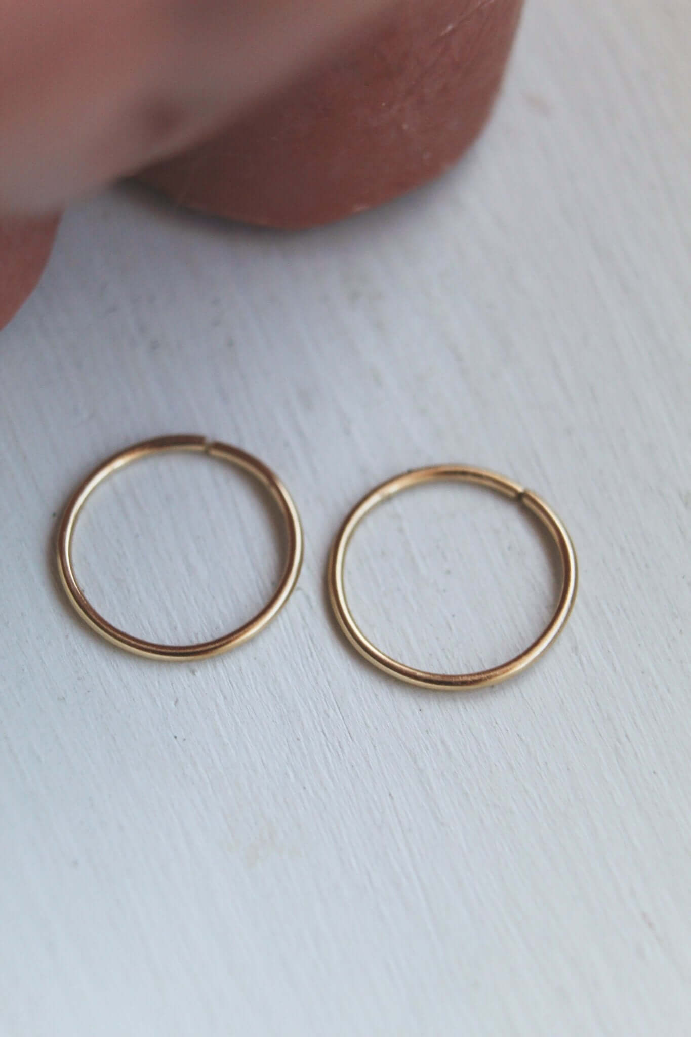 14K Gold Infinity Hoops - Jewellery Hut