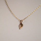 14K Gold Leaf Necklace - Jewellery Hut