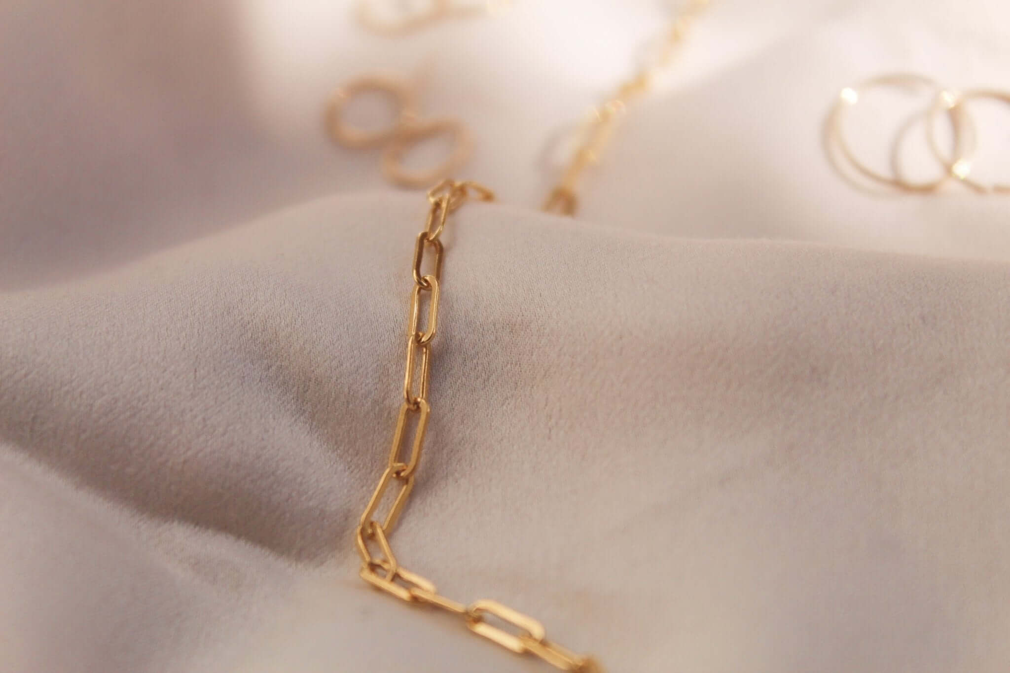 14K Gold Paperclip Chain Necklace - Jewellery Hut