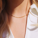 14K Gold Paperclip Chain Necklace - Jewellery Hut