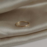 14K Gold Ring Hammered Finish - Jewellery Hut