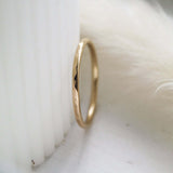 14K Gold Ring Hammered Finish - Jewellery Hut