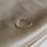 14K Gold Ring Hammered Finish - Jewellery Hut