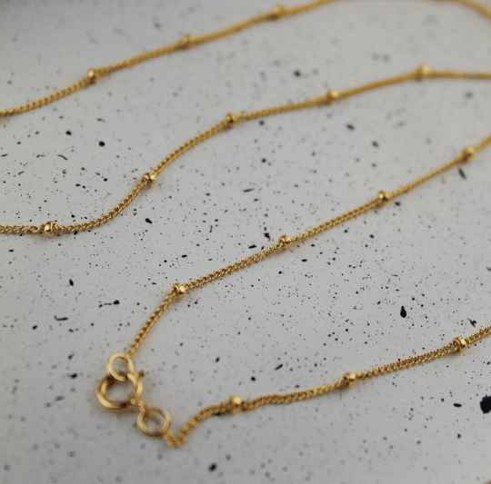 14K Gold Satellite Chain Necklace - Jewellery Hut