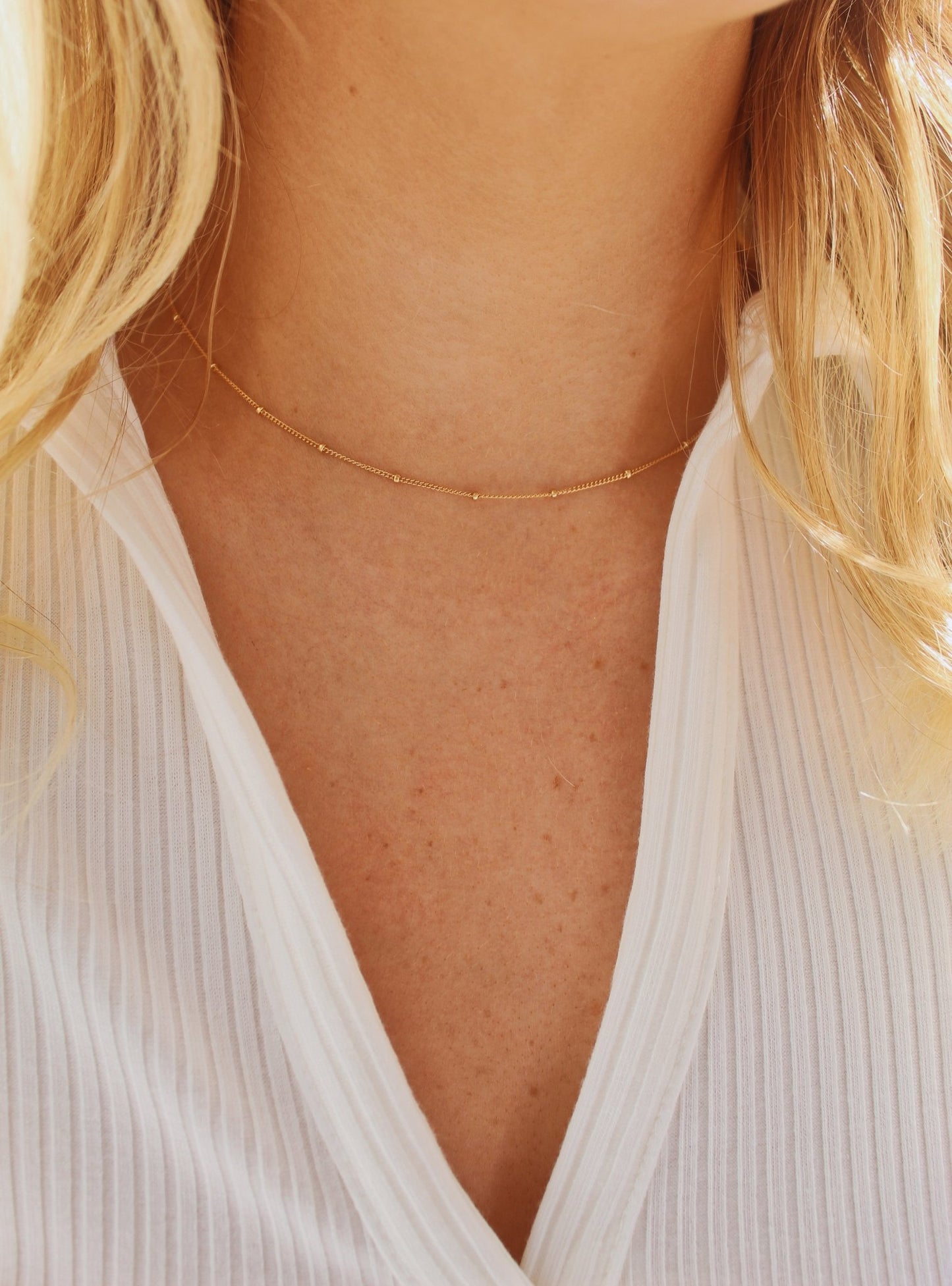 14K Gold Satellite Chain Necklace - Jewellery Hut
