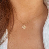 14K Gold Sun Charm Necklace - Jewellery Hut