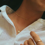 14K Gold Sun Charm Necklace - Jewellery Hut