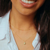 14K Gold Sun Charm Necklace - Jewellery Hut