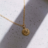 14K Gold Sun Charm Necklace - Jewellery Hut