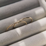 14K Gold Tiny Signet Ring - Jewellery Hut