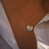 14K Gold Wax Seal Necklace - Jewellery Hut