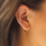 14K Solid Gold 12MM Hoops - Jewellery Hut