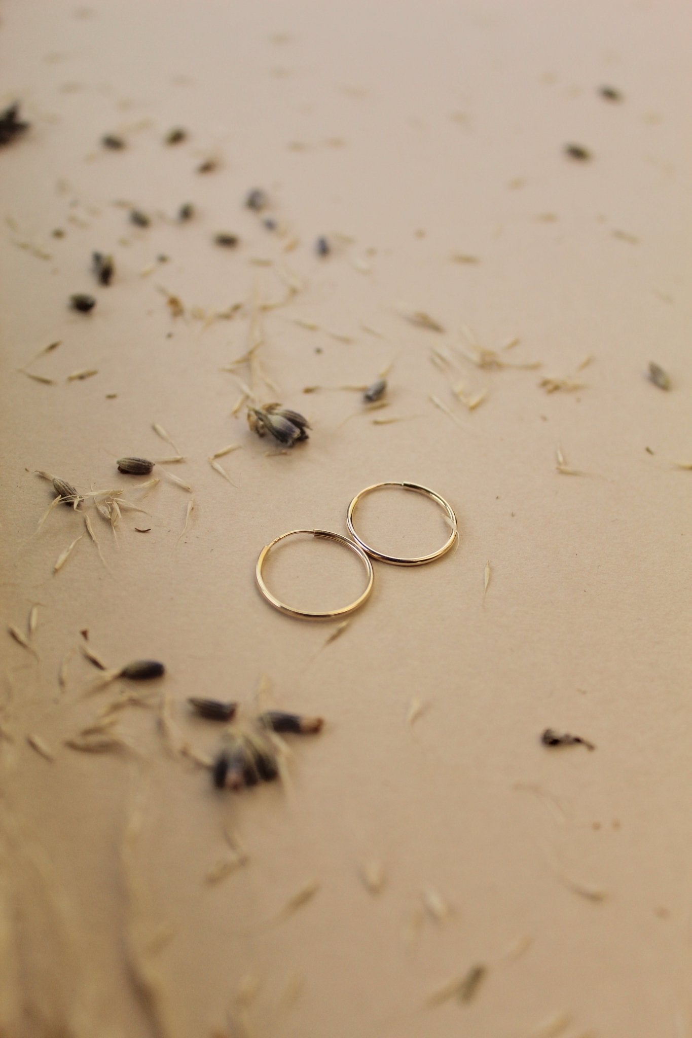 14K Solid Gold 15MM Hoops - Jewellery Hut