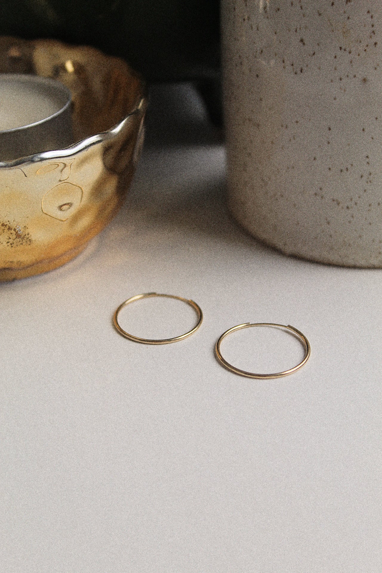 14K Solid Gold 20MM Hoops - Jewellery Hut