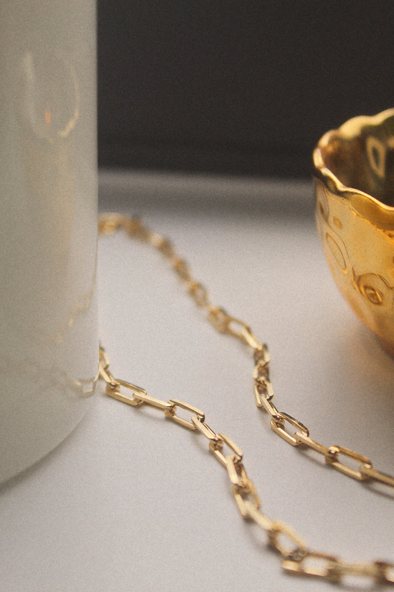 18K Gold Filled Chunky Paper Clip Chain Necklace - Jewellery Hut