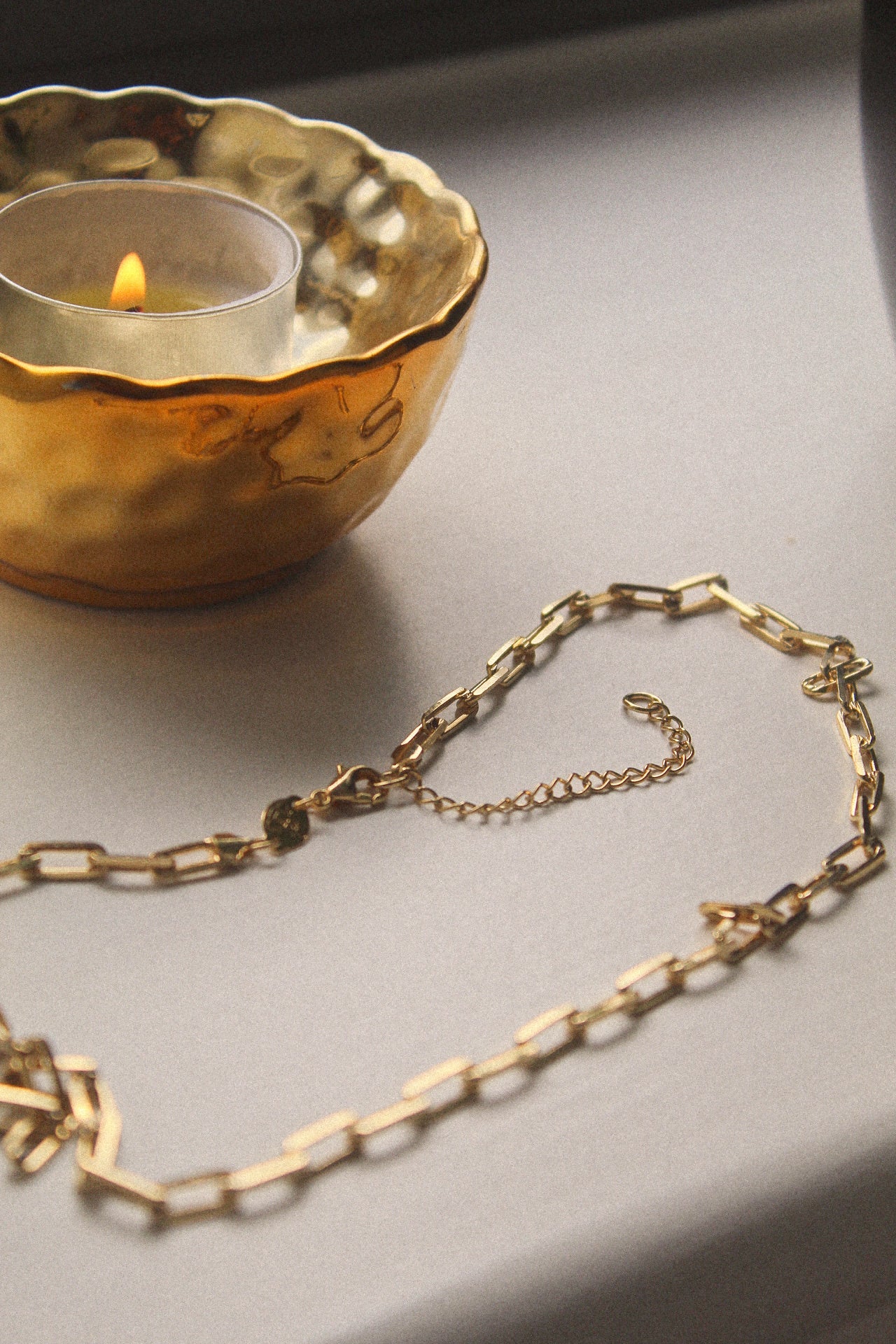 18K Gold Filled Chunky Paper Clip Chain Necklace - Jewellery Hut