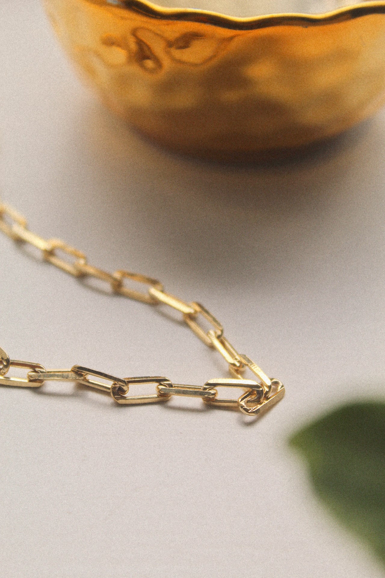 18K Gold Filled Chunky Paper Clip Chain Necklace - Jewellery Hut