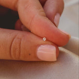 9K Gold Cubic Zirconia Nose Stud - Jewellery Hut