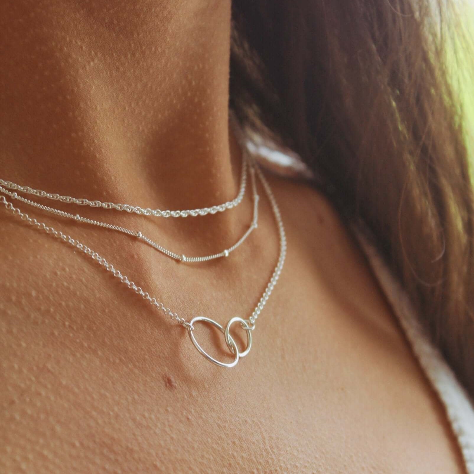 Silver Satellite Chain Necklace - Jewellery Hut