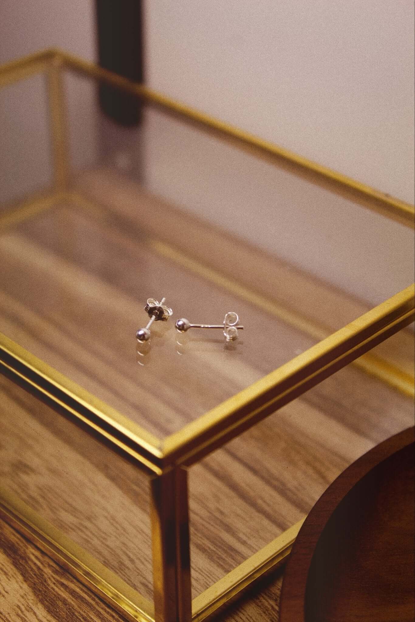 Sterling Silver Ball Stud Earrings - Jewellery Hut