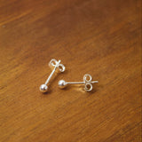 Sterling Silver Ball Stud Earrings - Jewellery Hut