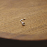 Sterling Silver Cubic Zirconia Nose Stud - Jewellery Hut