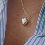 Sterling Silver Solid Heart Necklace - Jewellery Hut