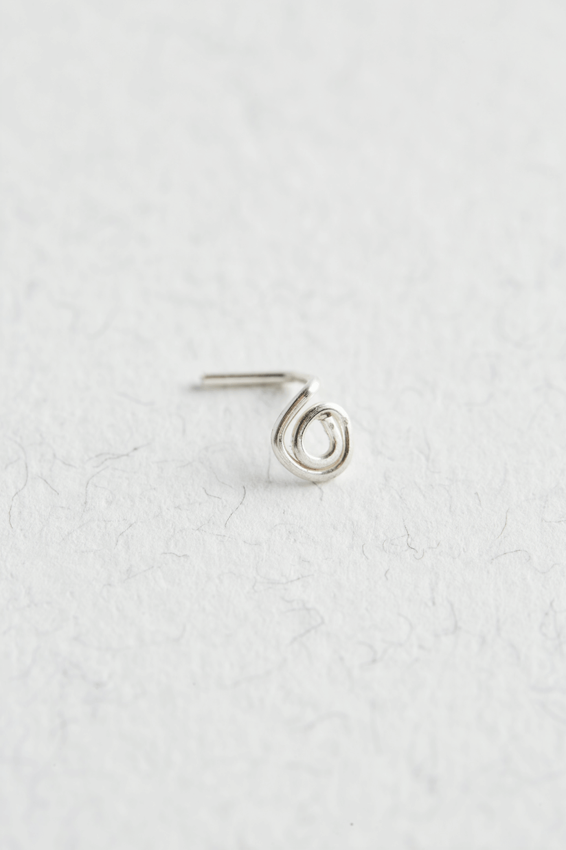 Silver Spiral Nose Stud l Silver Nose Stud l Nose Studs