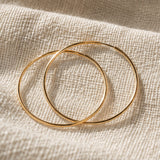14K Gold Sleeper Hoops