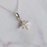 Sterling Silver Sparkly North Star Necklace
