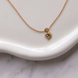 14K Gold Shell Necklace