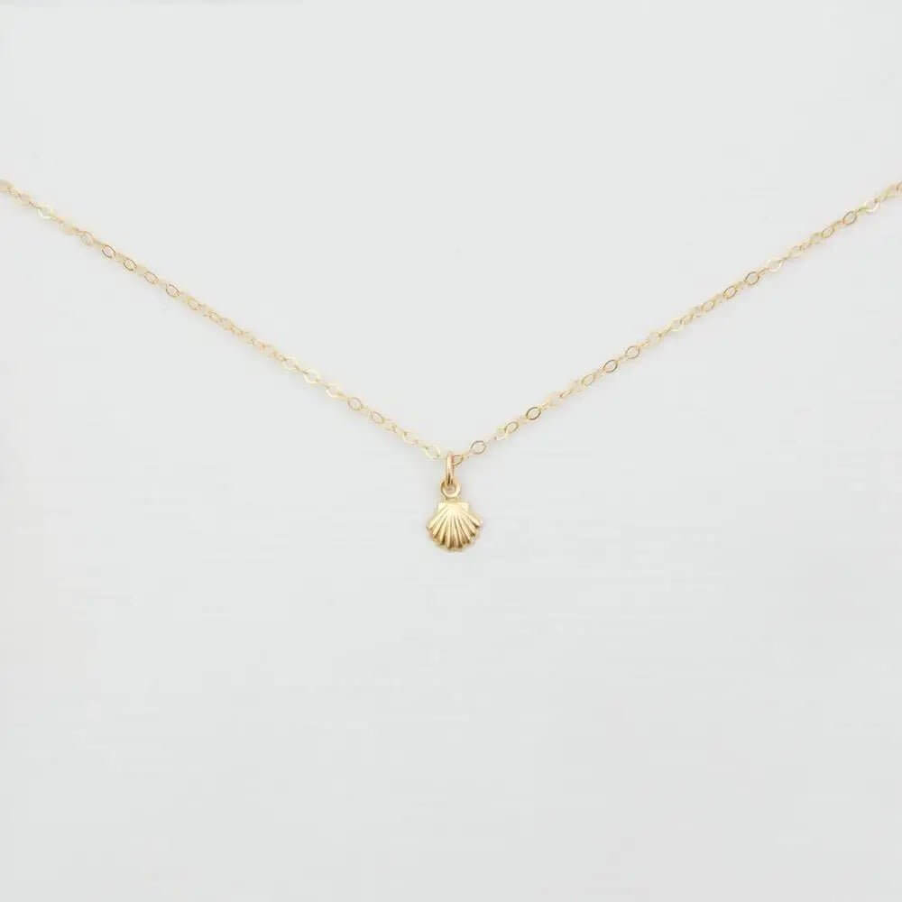 14K Gold Filled Shell Charm Necklace - Jewellery Hut