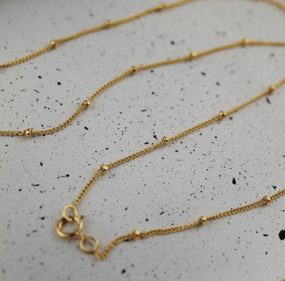 14K Gold Satellite Necklace and Bracelet Set - Jewellery Hut