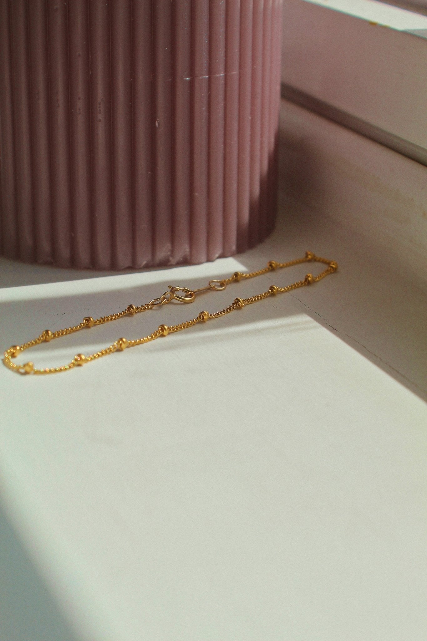 14K Gold Satellite Necklace and Bracelet Set - Jewellery Hut