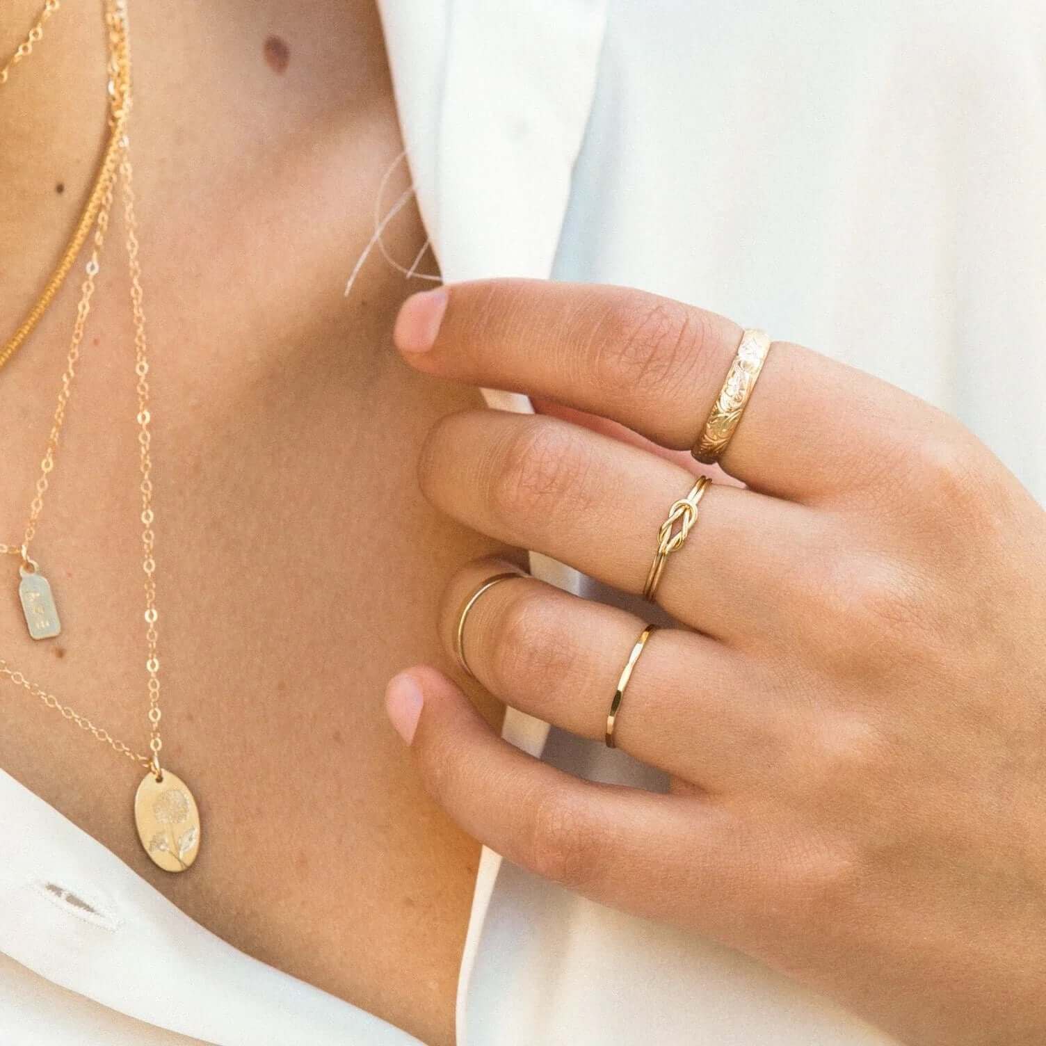 14K Gold Stacking Ring - Jewellery Hut