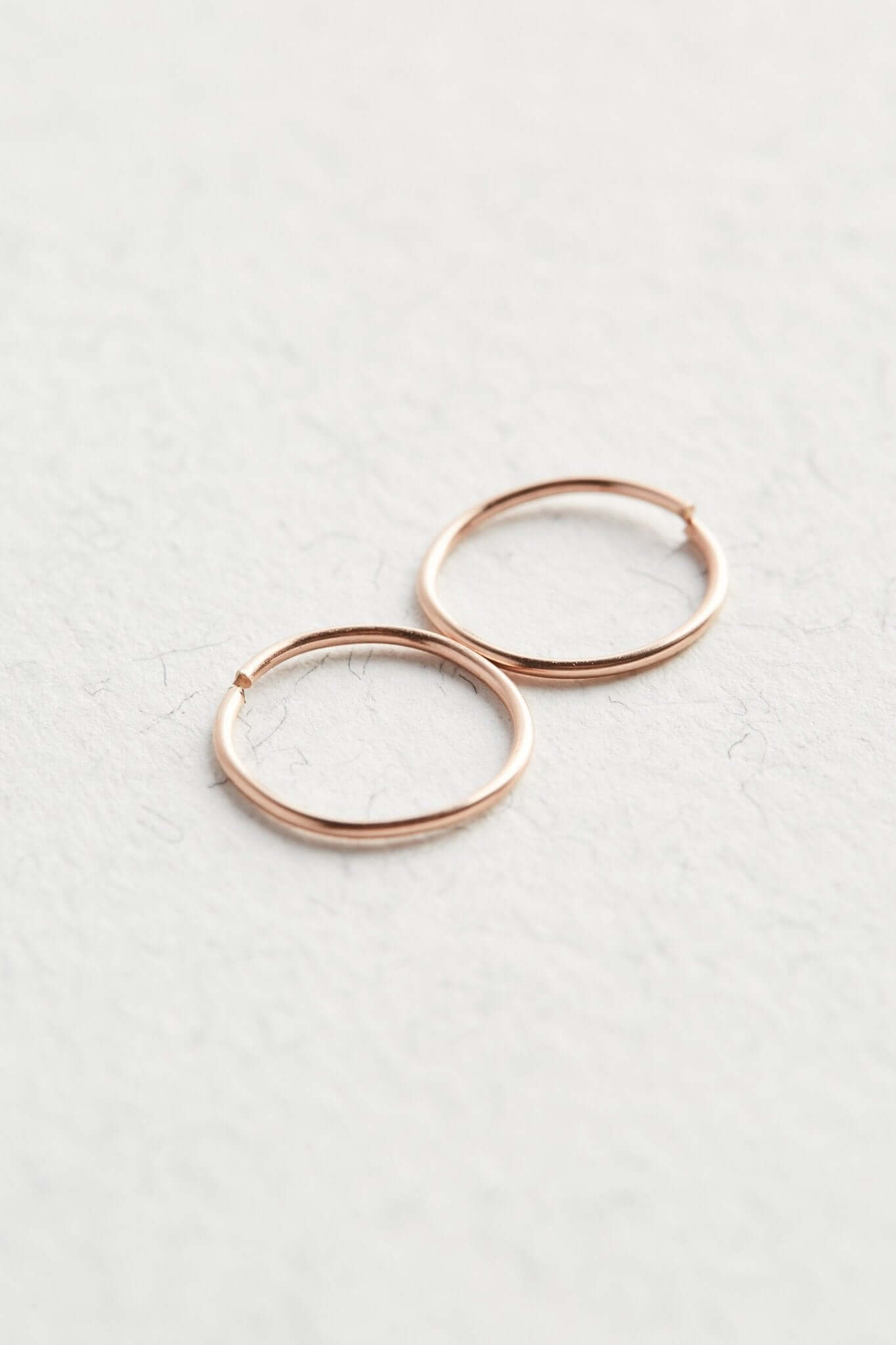 14k Rose Gold Hoop Earrings - Jewellery Hut